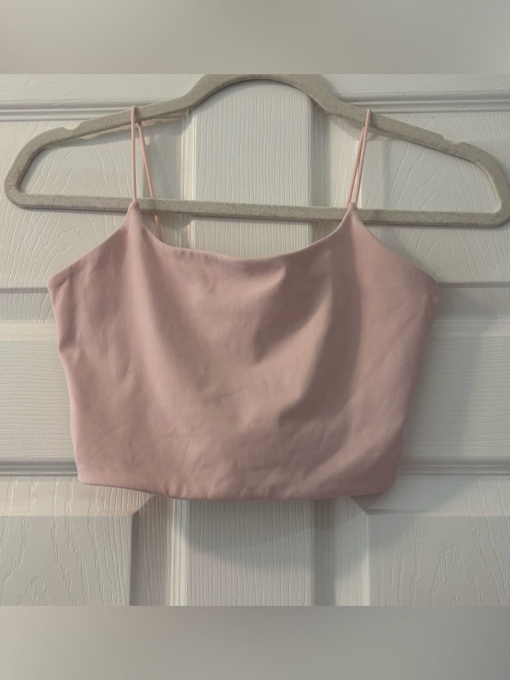 Garage Light Pink Spaghetti Strap Crop Cami